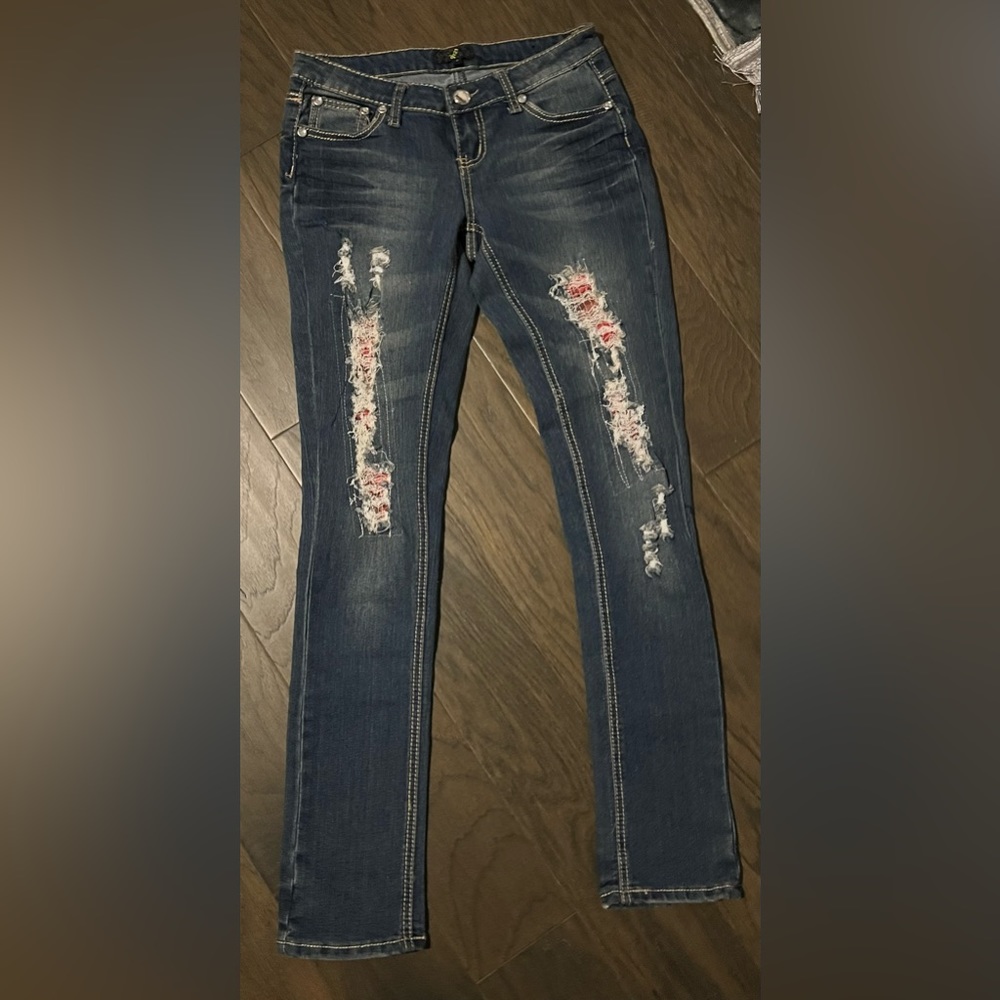 Women blue jeans